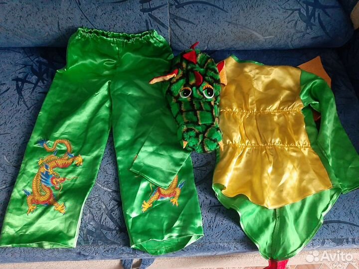 Новогодний костюм динозавра детский