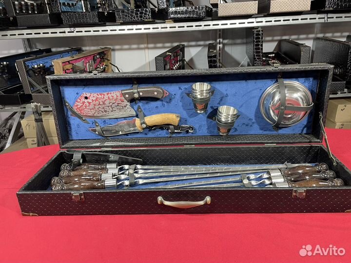 Шашлычный набор для пикника в чемодане