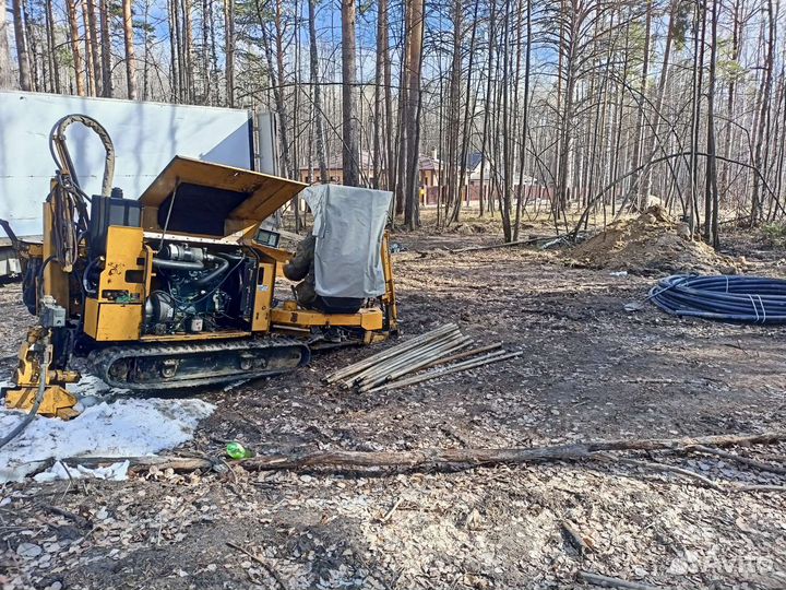 Прокол ГНБ, к центральному водопроводу канализаци