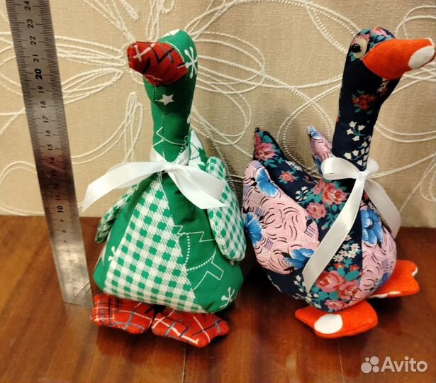 Игрушка, сувенир, гусь, ручная работа