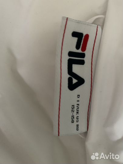 Куртка утепленная fila с капюшоном