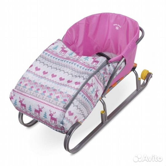 Санки на колесах состояние новое