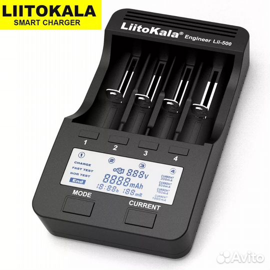 Новое умное зарядное устройство Liitokala Lii-500