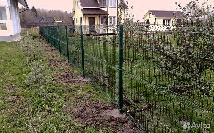 Забор из 3D сетки цена за метр, калитки