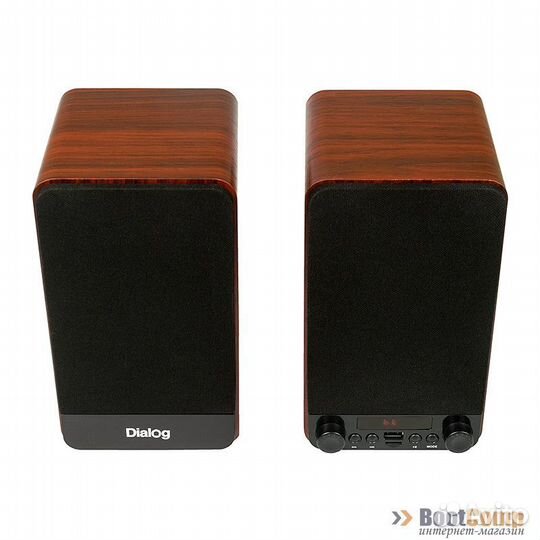 Колонки звуковые 2.0 Dialog Jazz AJ-13 brown