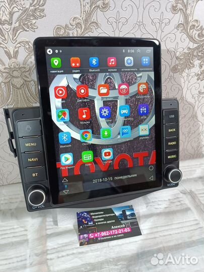 Магнитола Toyota RAV4 android Tesla новая