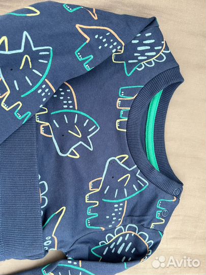 Костюм динозавры: свитшот штаны 86 см Англия,новый