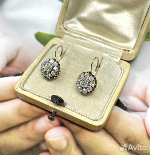 Антик, серьги 