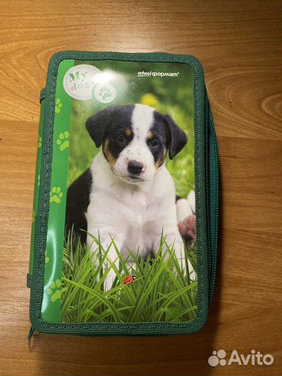 Пенал для девочки двухъярусный