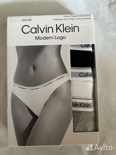 Трусы женские стринги Calvin klein