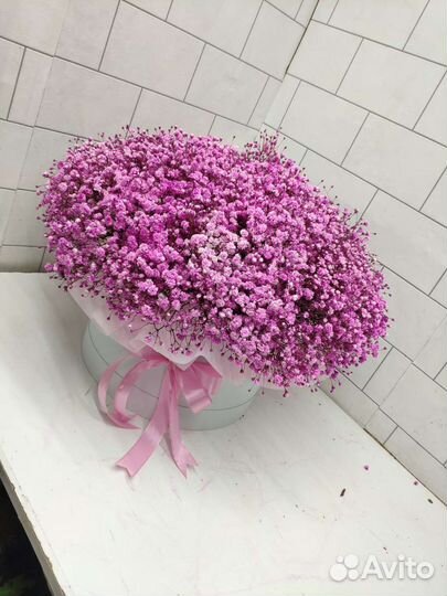 Гипсафилала букеты цветы розы