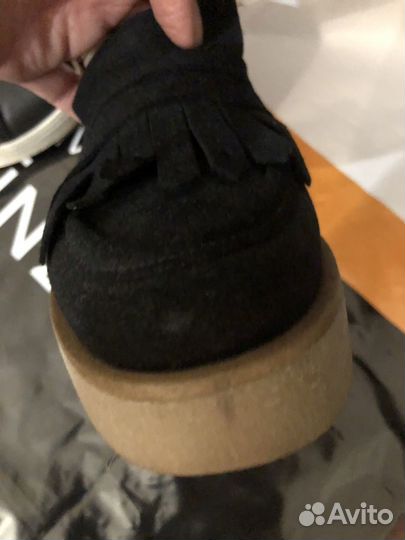 Лоферы натуральная замша 39