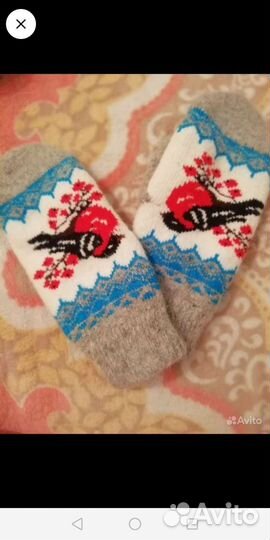 Варежки снегири