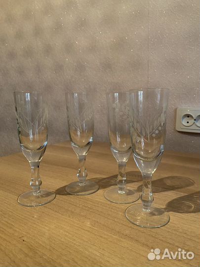 Хрустальные фужеры СССР