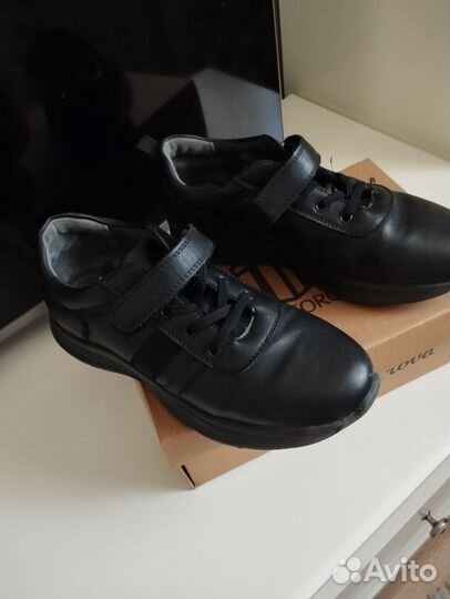 Кроссовки полуботинки мальчика натуральная кожа