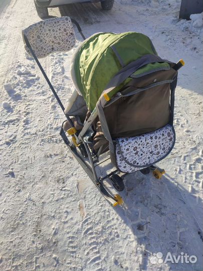 Детские санки коляска