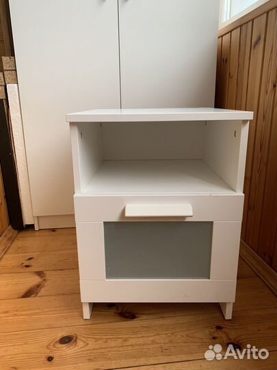 Тумба прикроватная IKEA белая бу brimnes (бримнес)