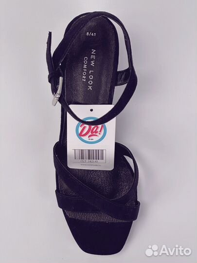 Босоножки женские Черный EU 41 Кожзам Новое без бирки