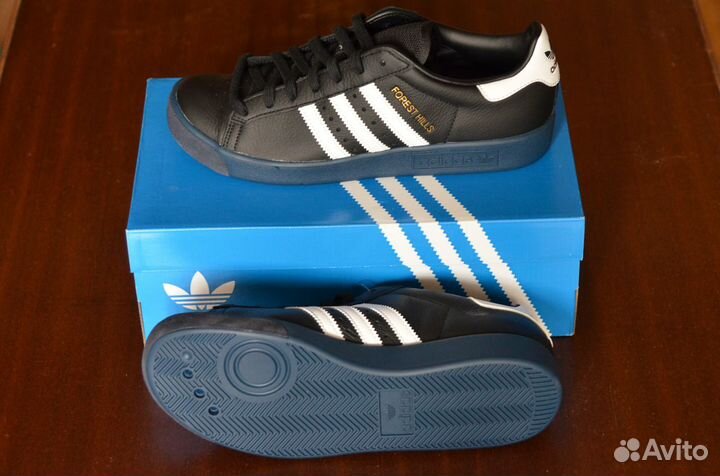 Adidas forest hills black and clearance white