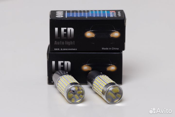 LED лампа P21 (1156) 9W Линза 12-24V