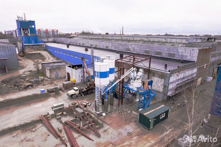 Бетонный завод Комета в зимнем варианте