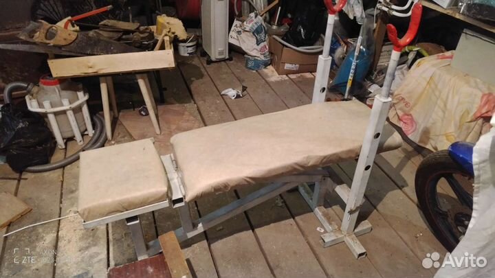 Скамья для жима, лежа, горизонтальной, наклон в/н