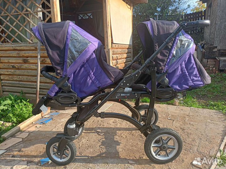Коляска для двойни BabyActive Twinny