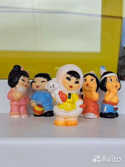 Резиновые игрушки СССР Народы мира