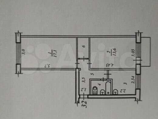 2-к. квартира, 48 м², 4/5 эт.