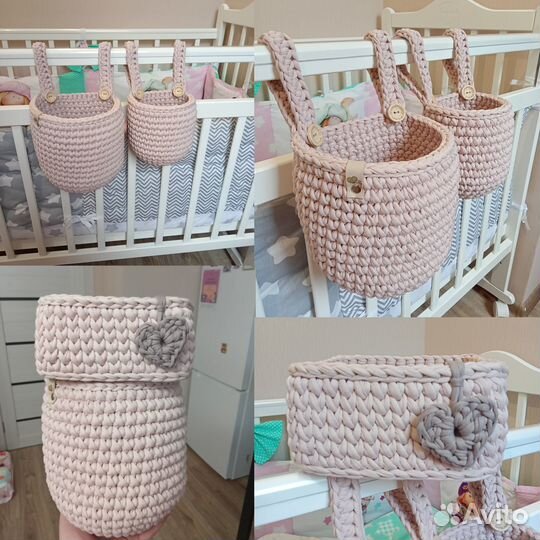 Корзинки кормашки на кроватку набор