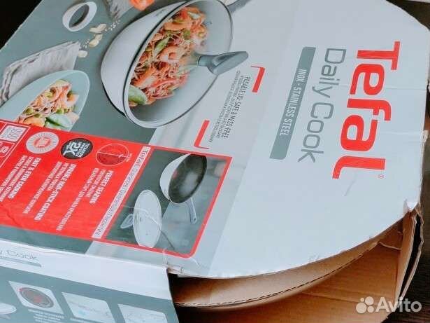 Сковорода вок с крышкой Tefal