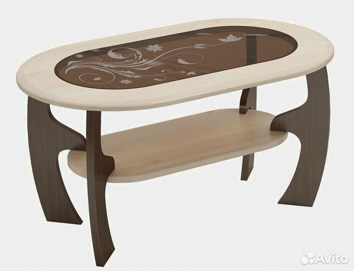 Журнальный стол с полкой