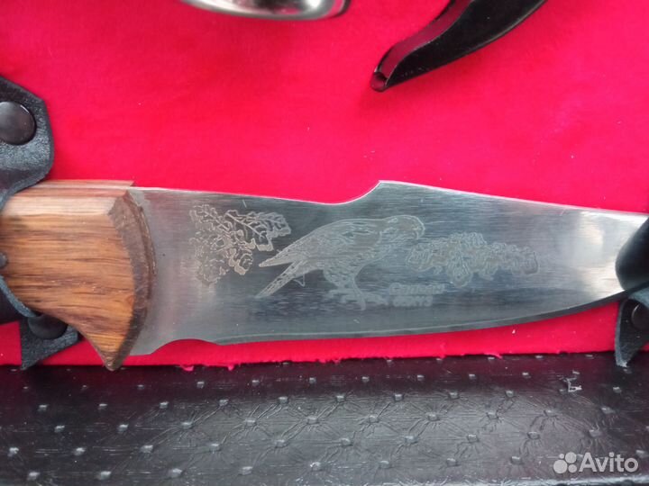 Шашлычный набор Кизляр новый в кожаном кейсе