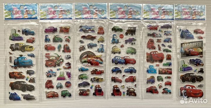 Объемные 3D наклейки для мальчиков 20 листов