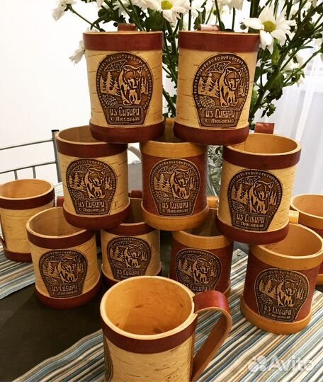 Кружка из бересты