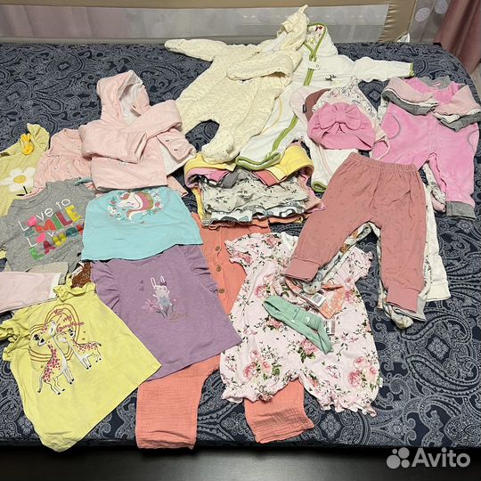 Пакет вещей на девочку 74-80 размер