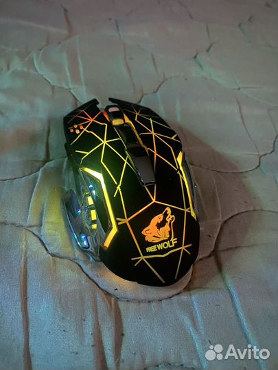 Игровая мышь беспроводная, бесшумная