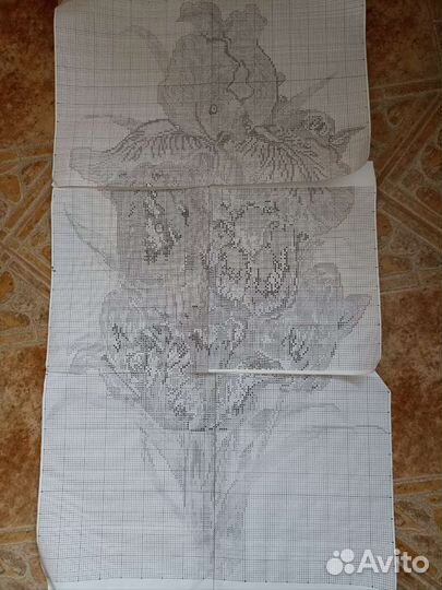 Набор для вышивания Ирисы 56*32 см