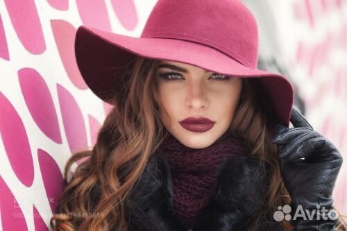 Шляпа женская фетровая