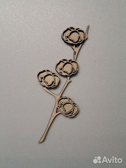 Цветы для творчества / декор / деревянные цветы