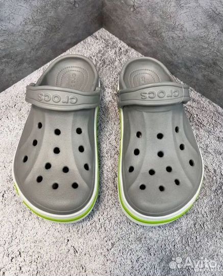 Кроксы шлепанцы Crocs clog сабо серые