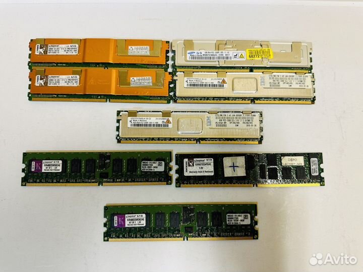 Серверная память Озу RAM DDR2 4гб - 11 шт