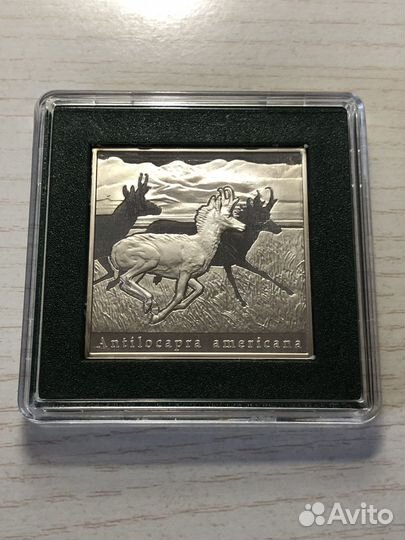 1 доллар 2010 года. Антилопа Вилорог. Серебро