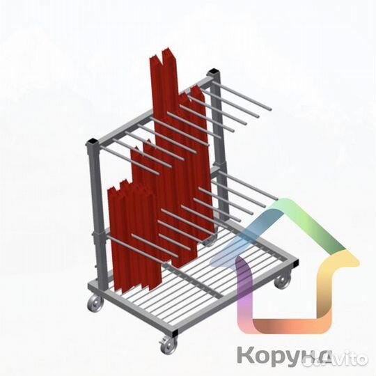 Тележка для заготовок вертикальная