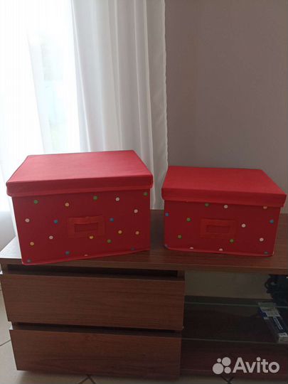 Коробки ткань