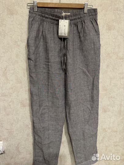 Льняные брюки HM