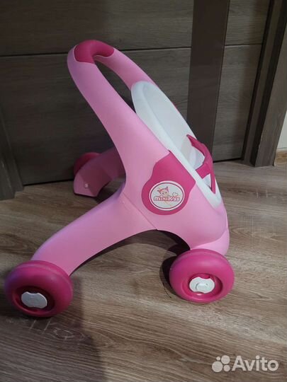 Коляска ходунки smoby minikiss каталка для кукол