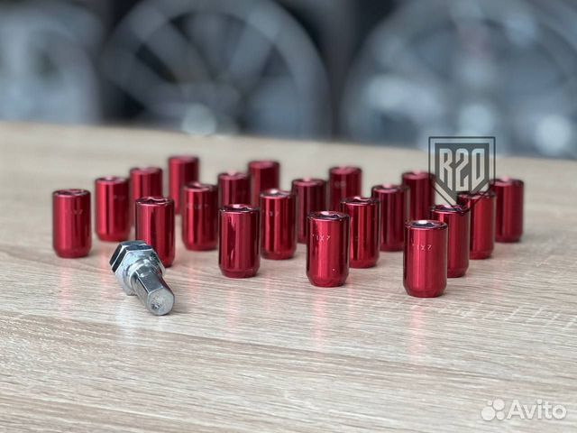 Гайка Red1 M12*1,25 конус 6-гранник +ключ наличие