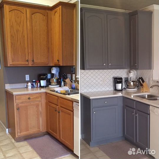 Замена фасадов, столешницы. Кухни, шкафы-купе