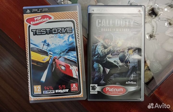 2 Psp диска call of duty/test drive